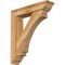 Ekena Millwork Imperial Traditional Rough Sawn Bracket w/ Offset Brace, Western Red Cedar, 6"W x 26"D x 30"H BKT0604X26X30IMP01RWR - alternate 1